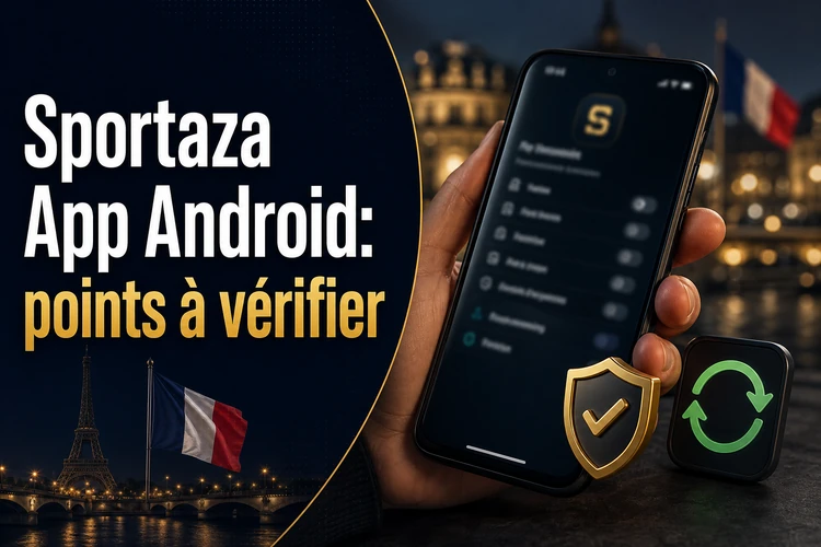 Sportaza App Android: points à vérifier