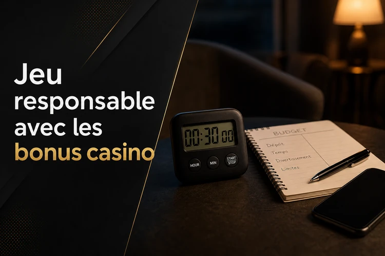 Jeu responsable avec les bonus casino